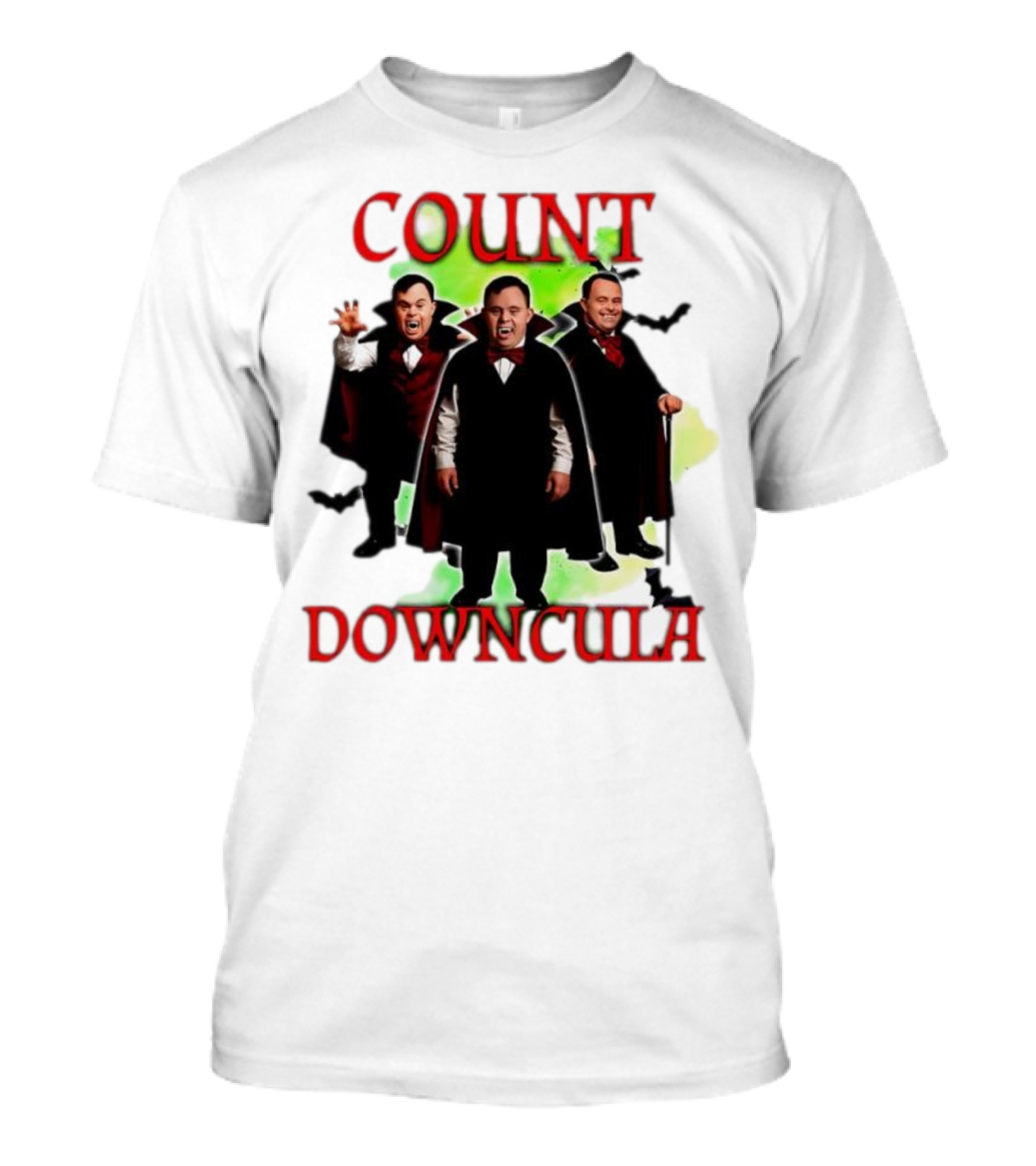 Count Downcula Halloween Vampire Costume Trio T-Shirt