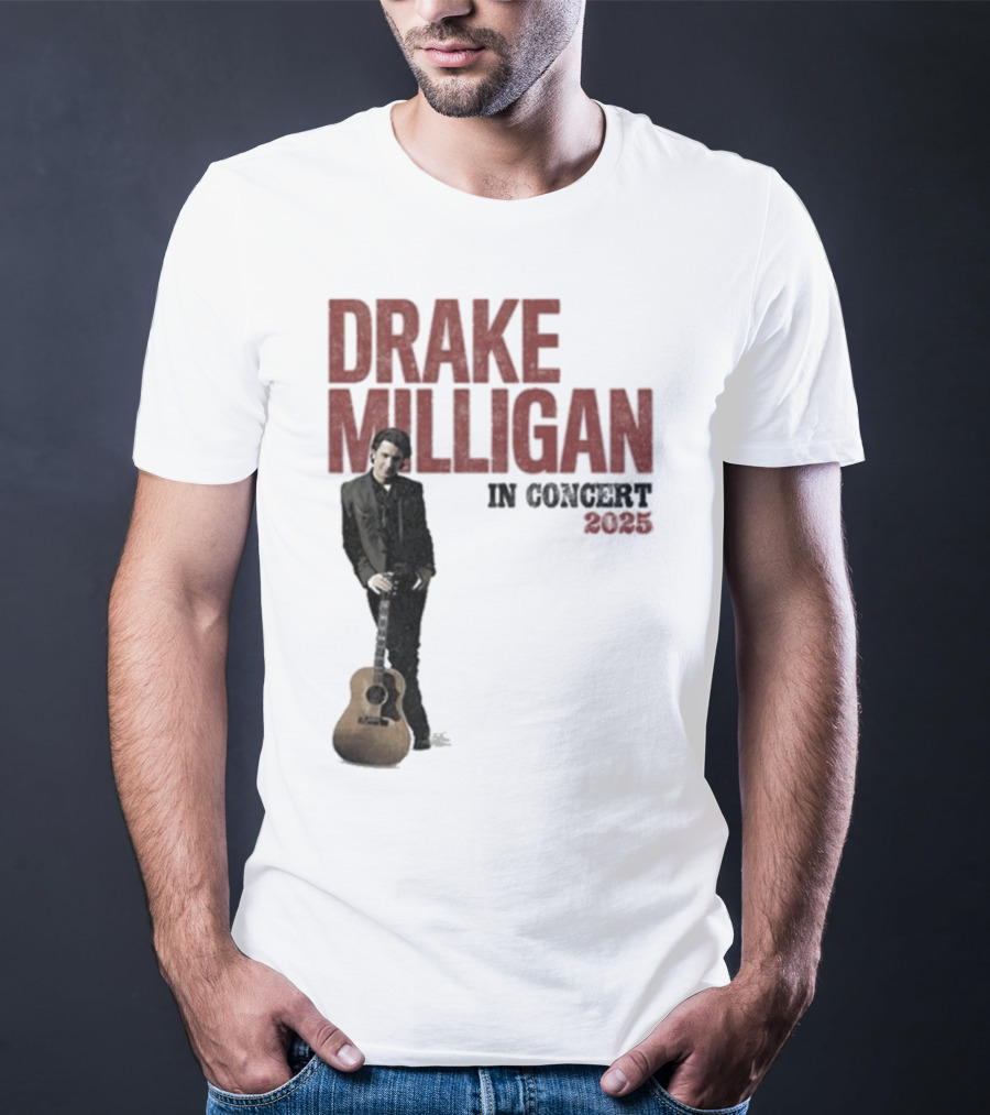 Drake Milligan Live On Stage 2025 Concert Tour T-Shirt