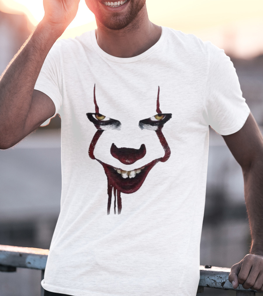 Pennywise Clown Face Halloween IT Movie T-Shirt