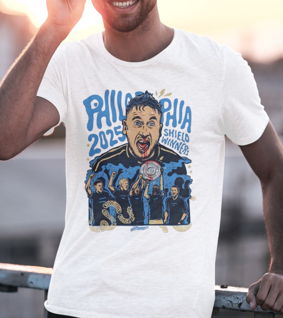 Philadelphia 2025 Shield Winners Union Victory T-Shirt