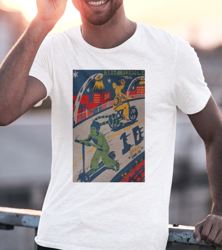 Bloomingdale Trail 10 Years 2015-25 Ramiro Huizar All Star Press Chicago T-Shirt