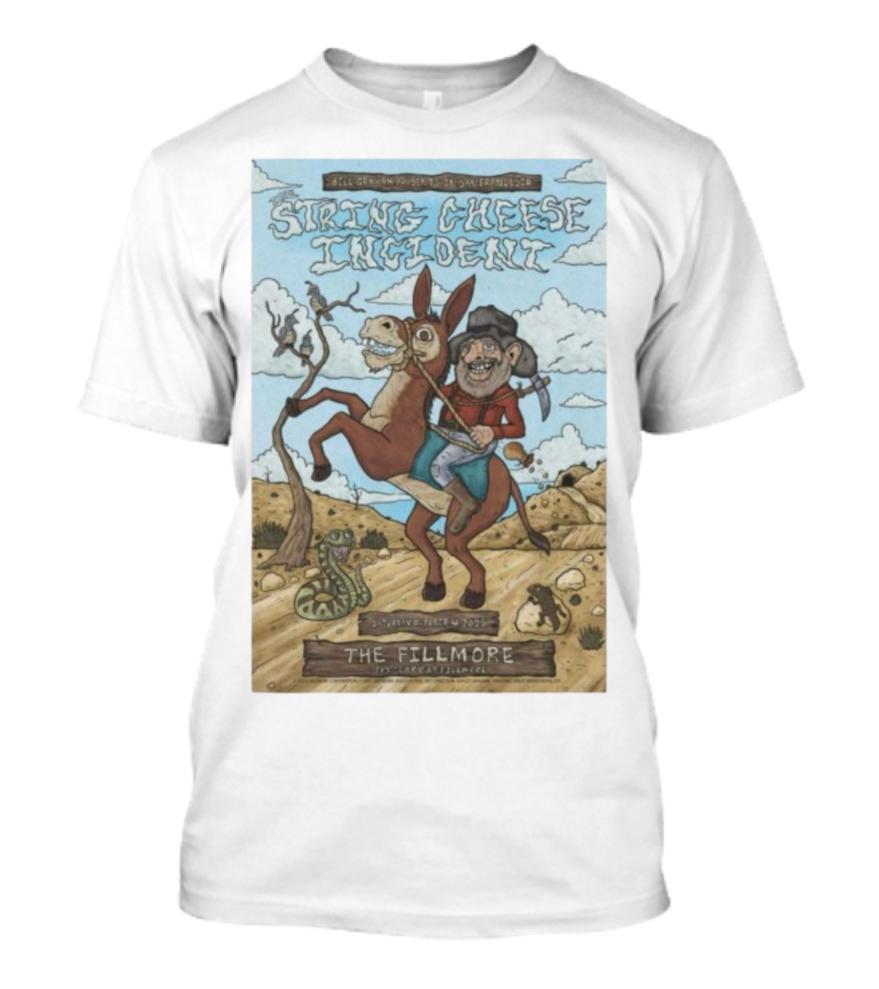 Bill Graham Presents String Cheese Incident The Fillmore San Francisco October 4 2025 Donkey T-Shirt
