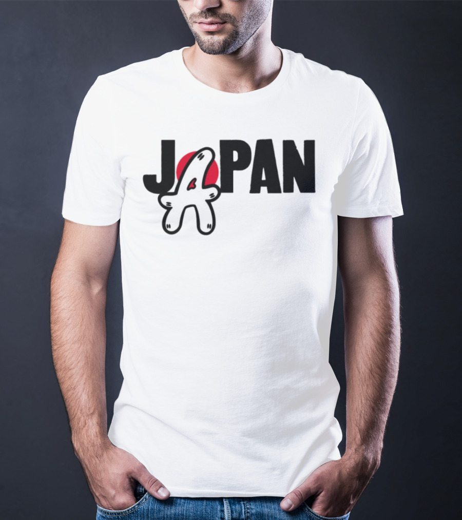 Japan Blu Boy A Bright Red Sun Playful Style T-Shirt