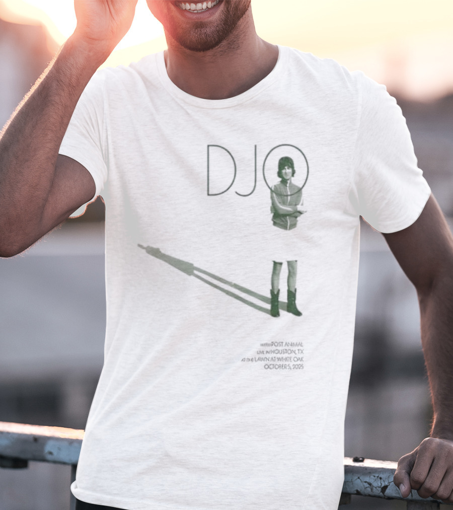 Djo White Oak Music Hall Lawn Oct 05 2025 Retro Style Performance Art T-Shirt