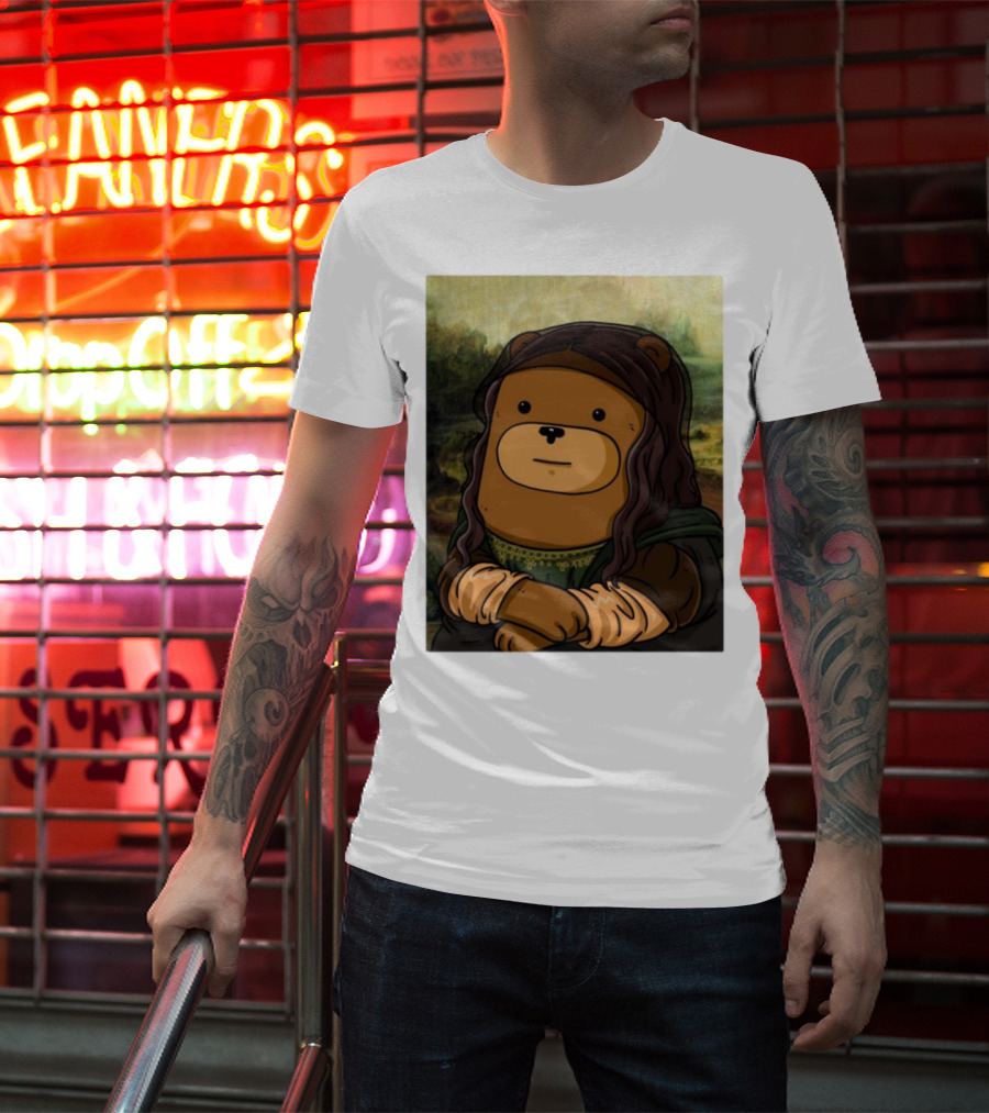 Figen.Eth Boi The Bear Mona Lisa Parody T-Shirt