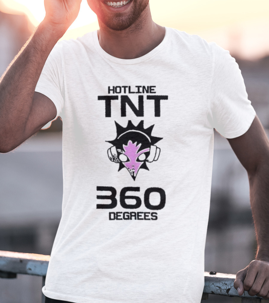 Hotline TNT 360 Degrees Sunburst Headphones Pink Blast T-Shirt