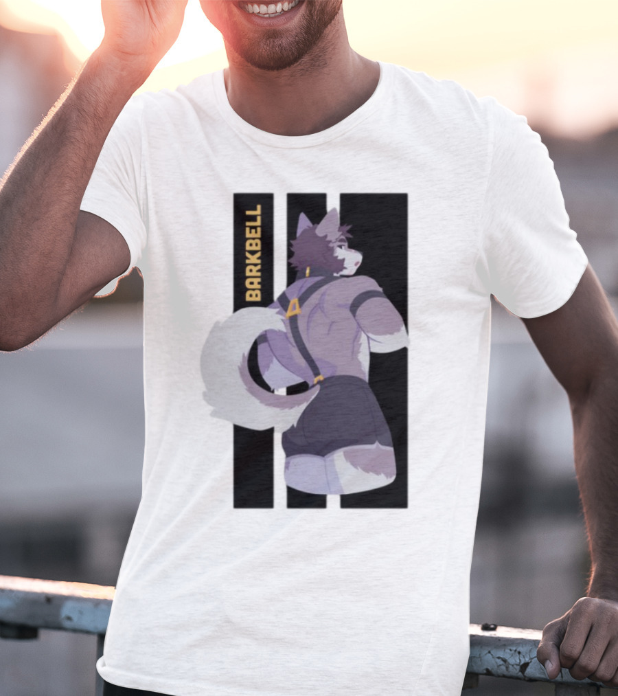 Barkbell Lycan Lifts Ringer Pump Cover Wolf Workout T-Shirt