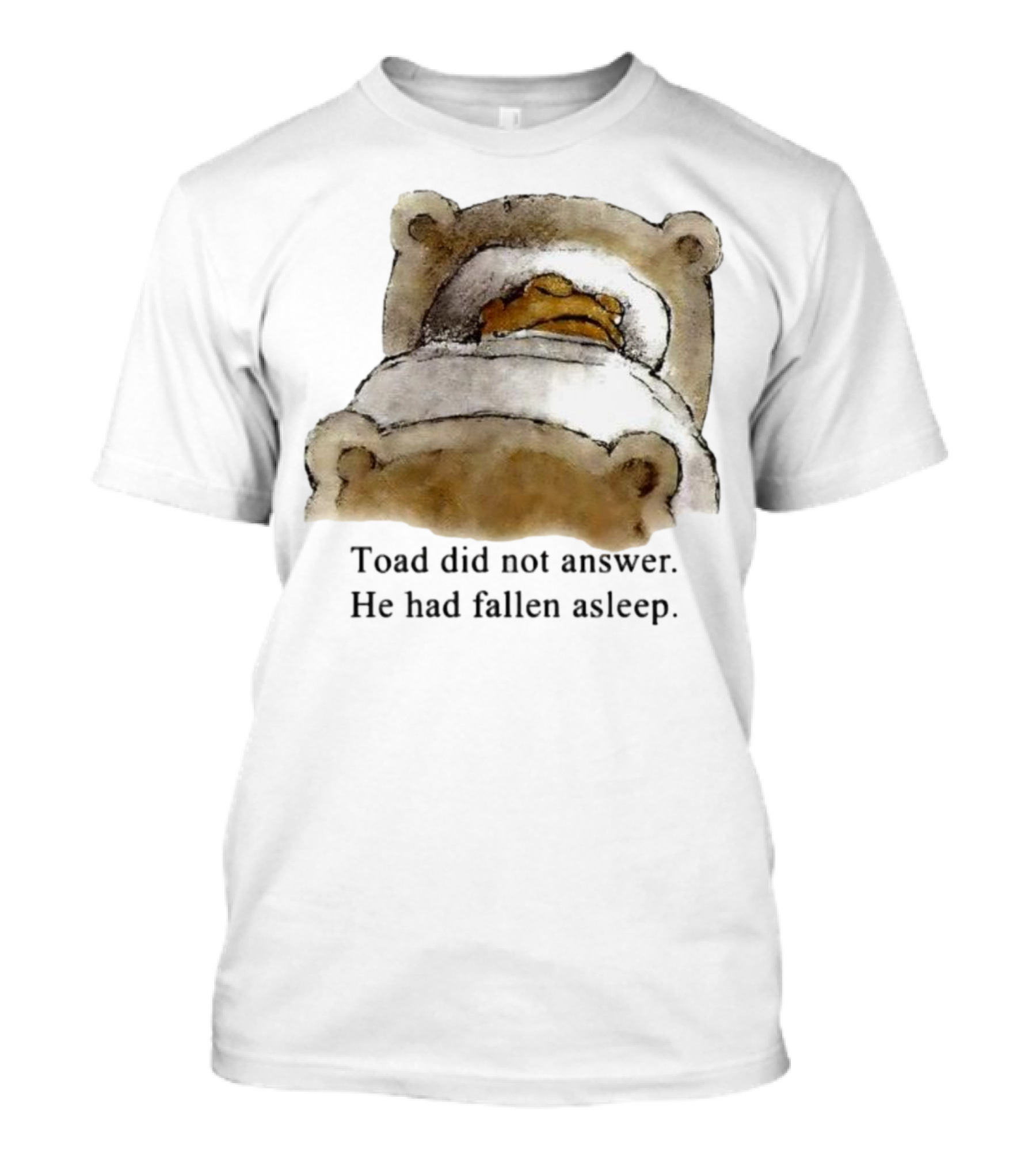 Toad Did Not Answer He Had Fallen Asleep Bedtime Scene T-Shirt