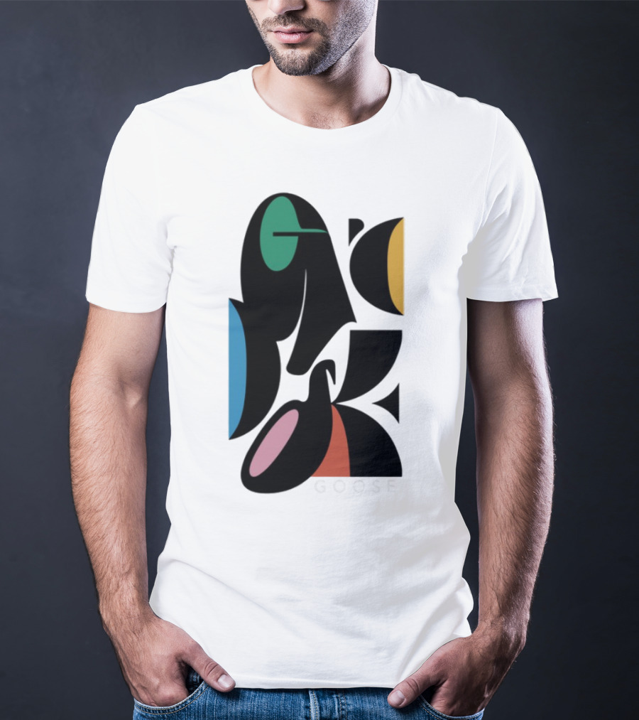 Warp Spheres Goose The Band Colorful Abstract Shapes T-Shirt