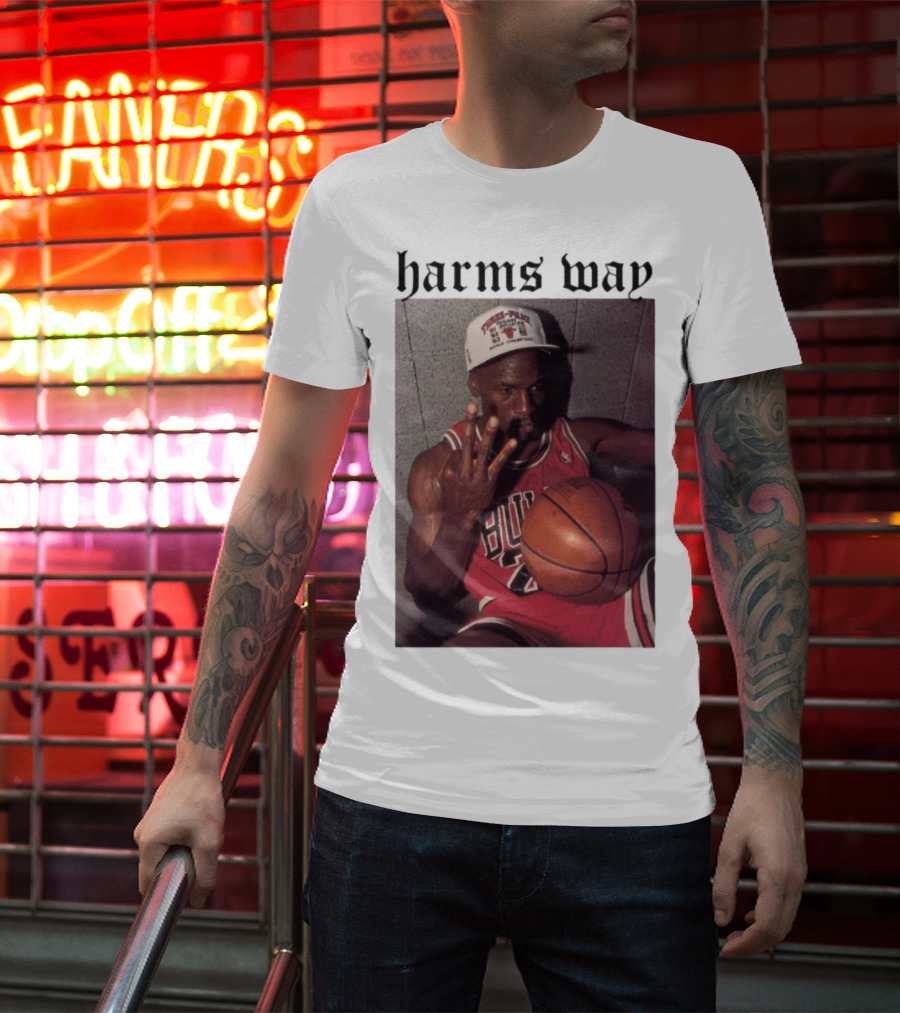 Harm's Way Bulls Basketball Legend 23 Championship Tribute T-Shirt