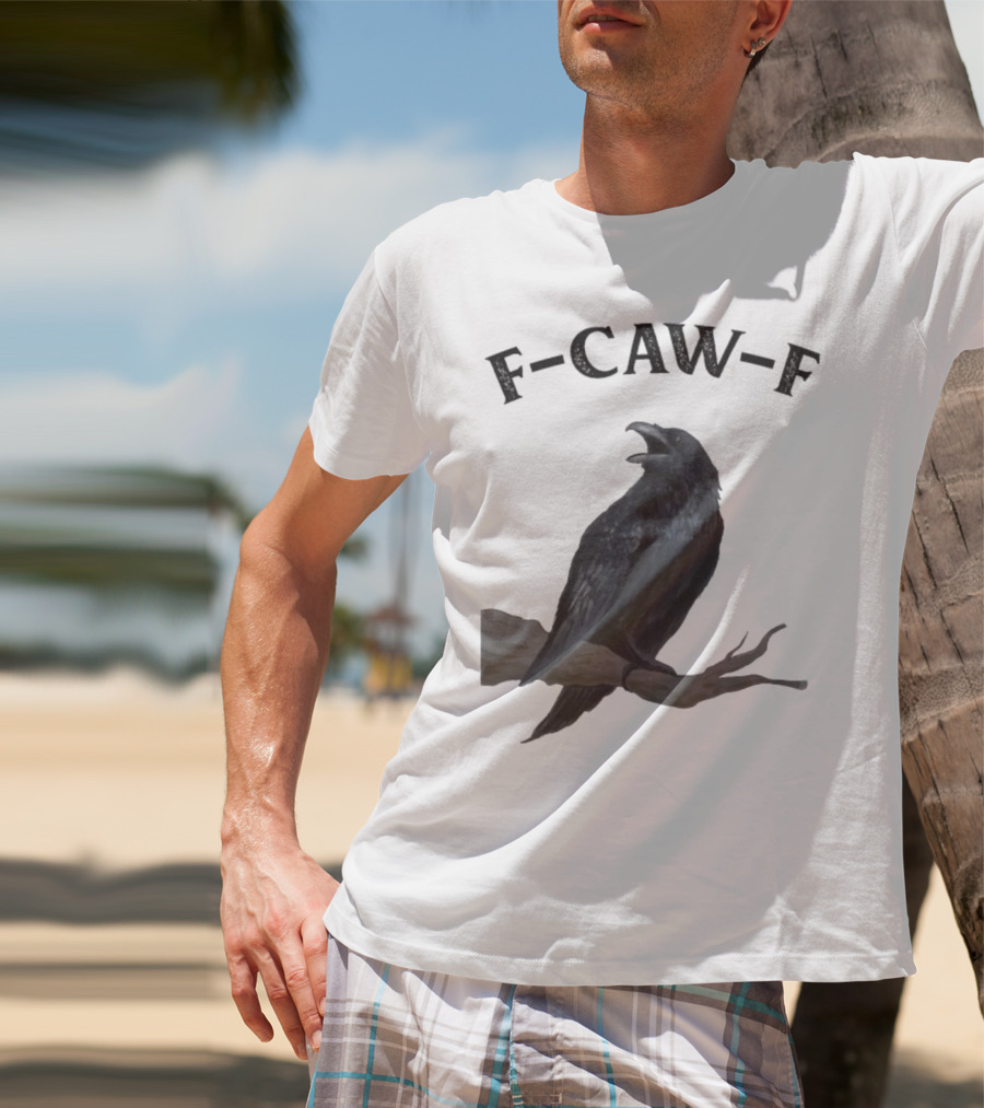 F-CAW-F Raven Bird Crowd T-Shirt