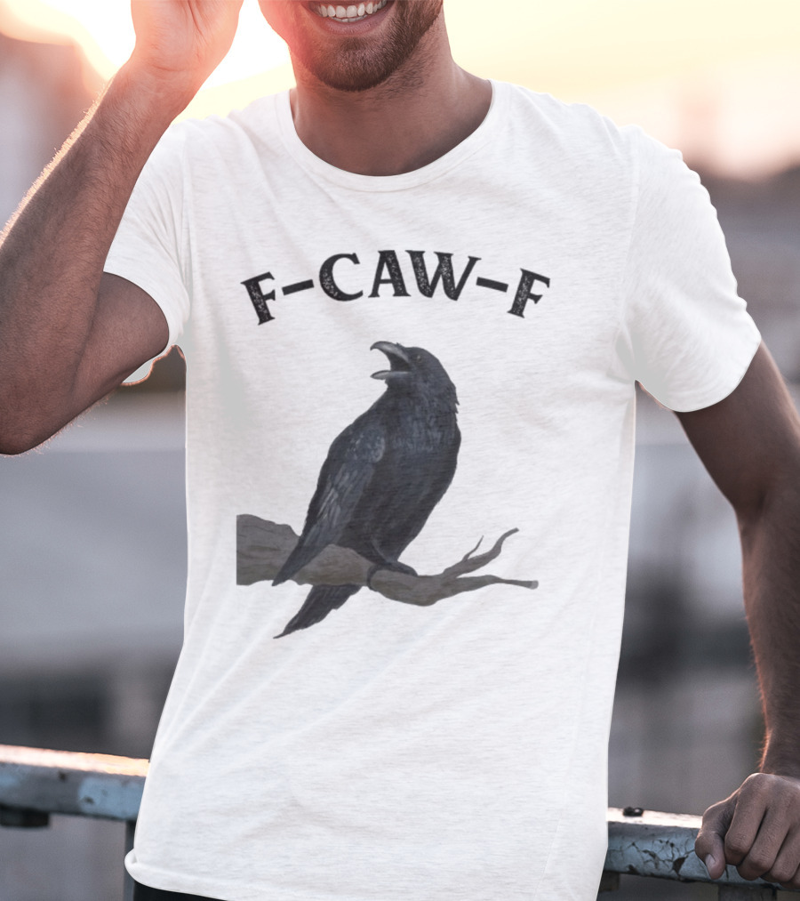 F-CAW-F Raven Bird Crowd T-Shirt