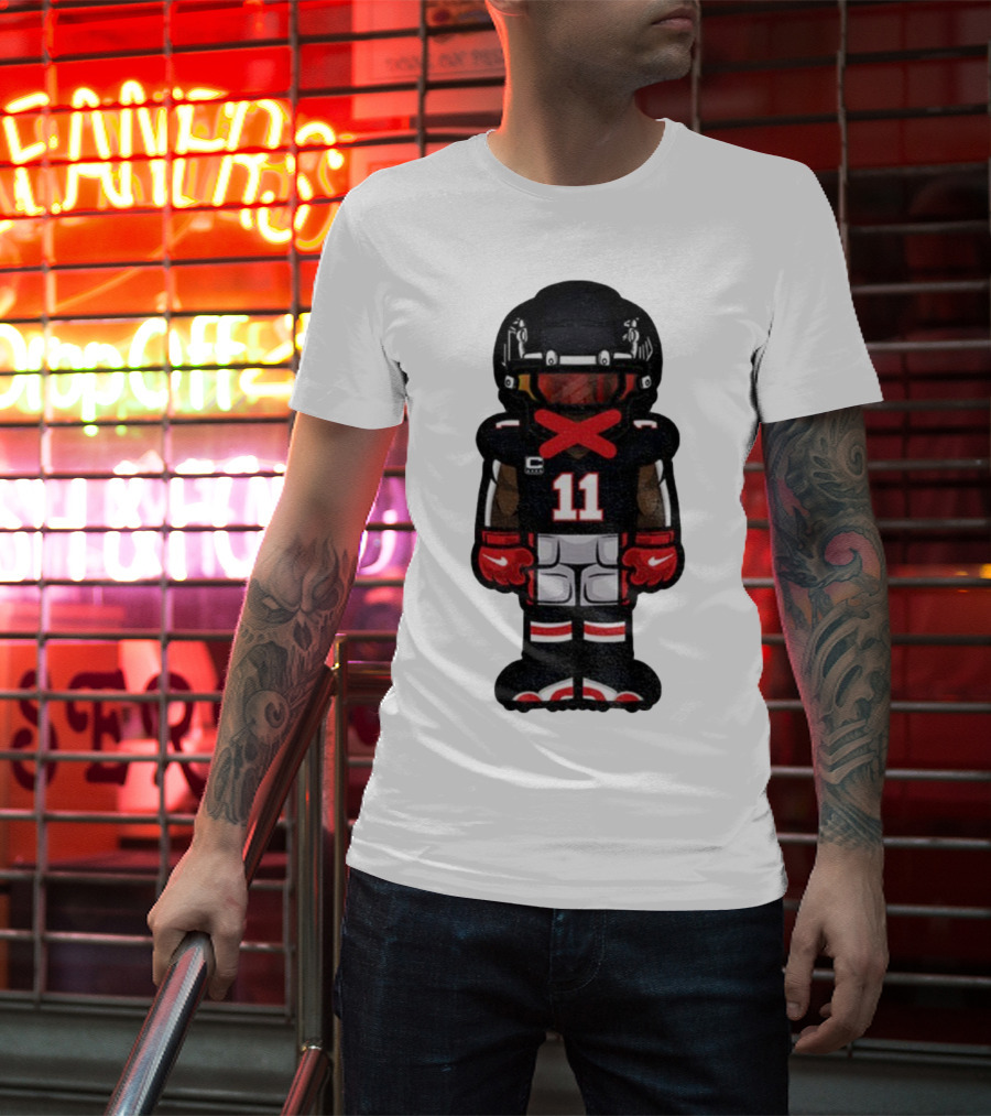 Julio Jones Cartoon Atlanta Falcons NFL 2025 T-Shirt