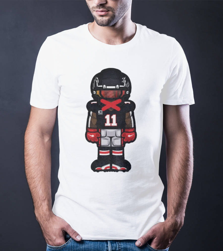 Julio Jones Cartoon Atlanta Falcons NFL 2025 T-Shirt