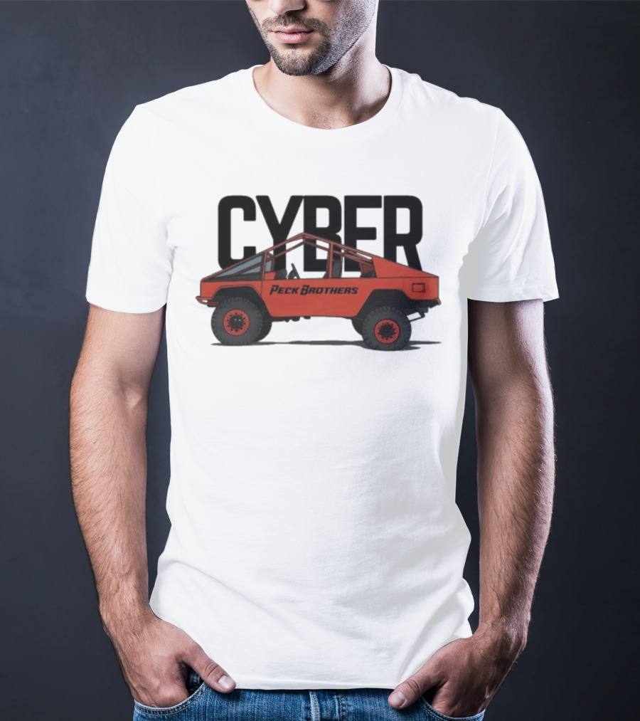 Peck Brothers Cyber Truck Retro Off-Road Adventure T-Shirt