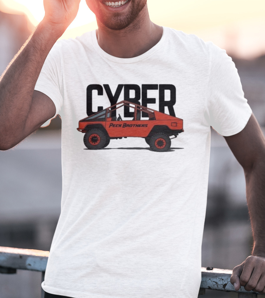 Peck Brothers Cyber Truck Retro Off-Road Adventure T-Shirt