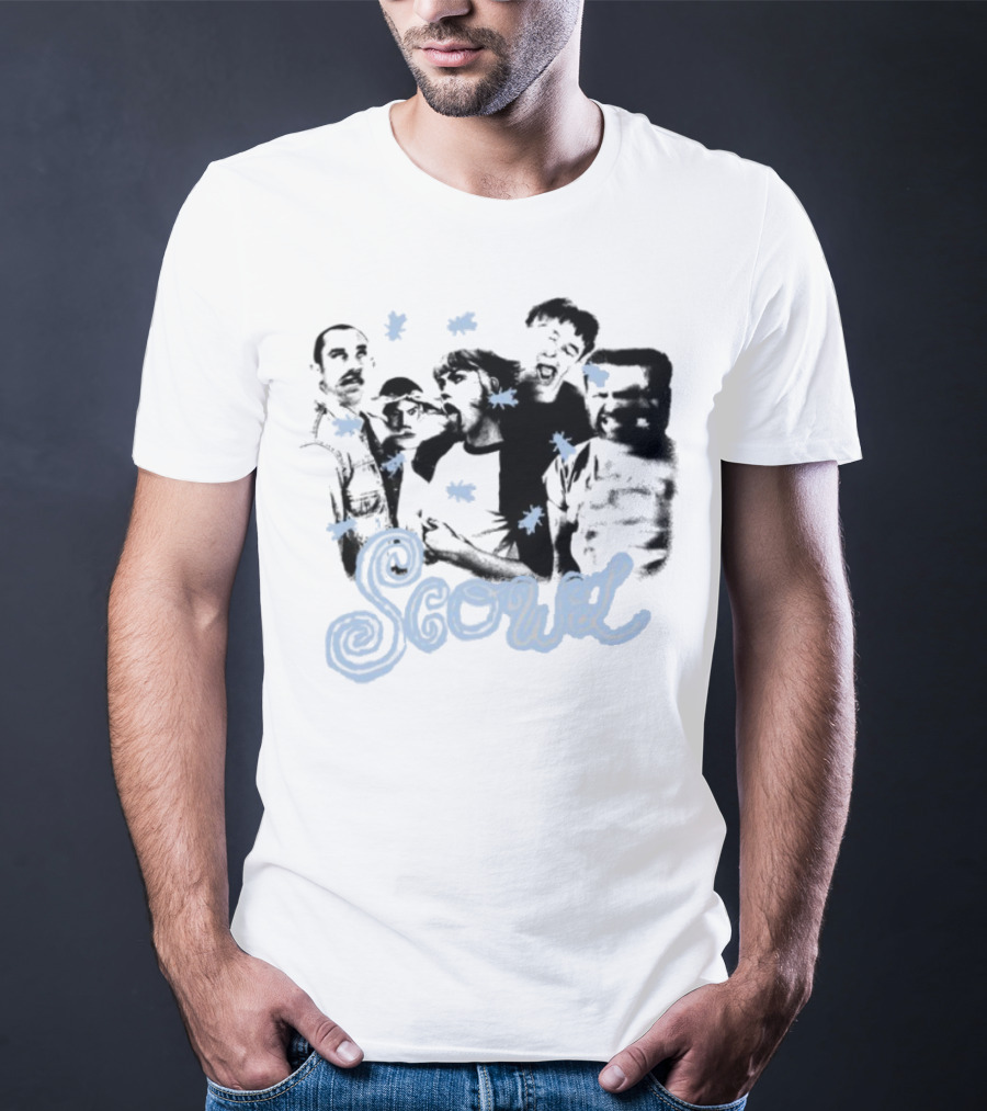 Scowl Punk Band Members Silhouettes With Stars T-Shirt