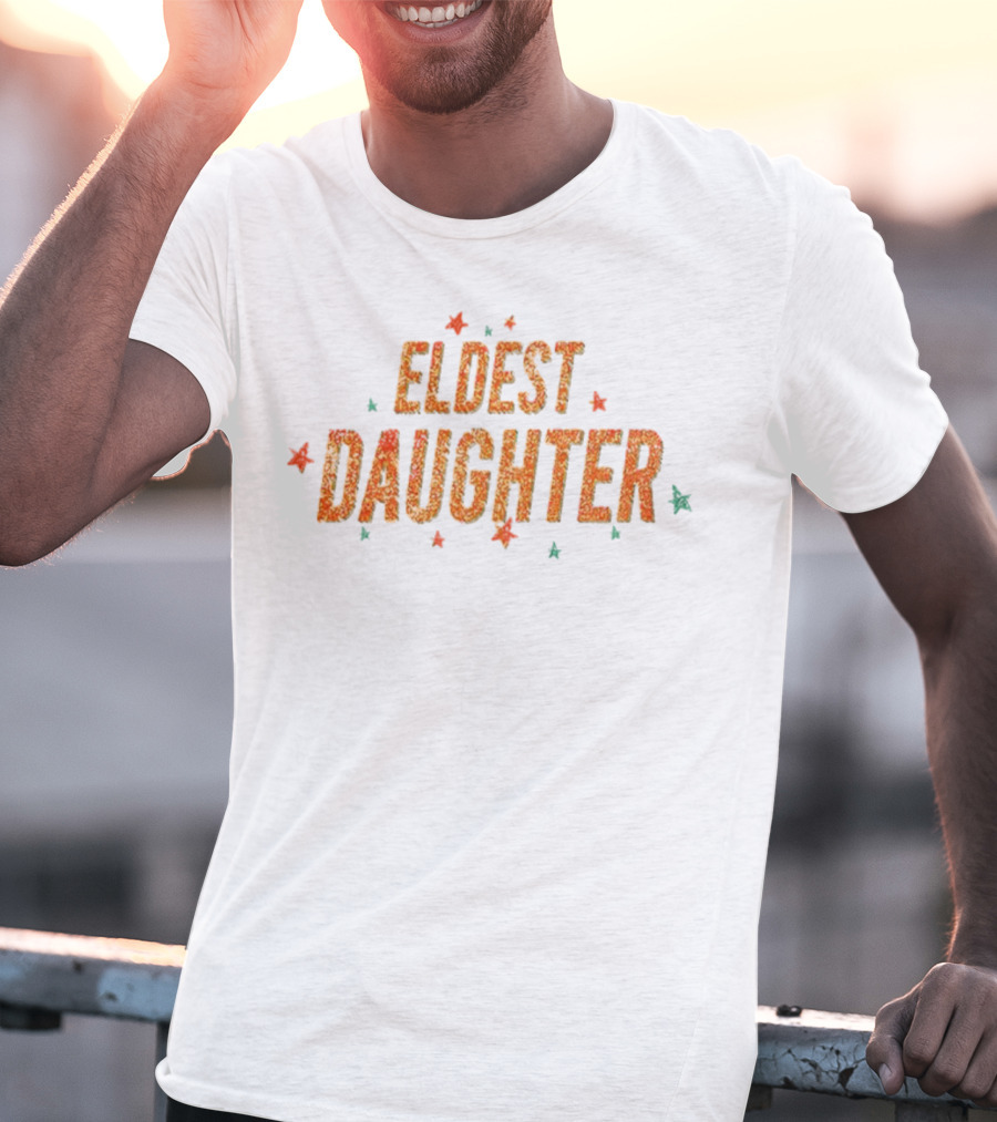 Eldest Daughter Glitter Stars Vintage Style T-Shirt