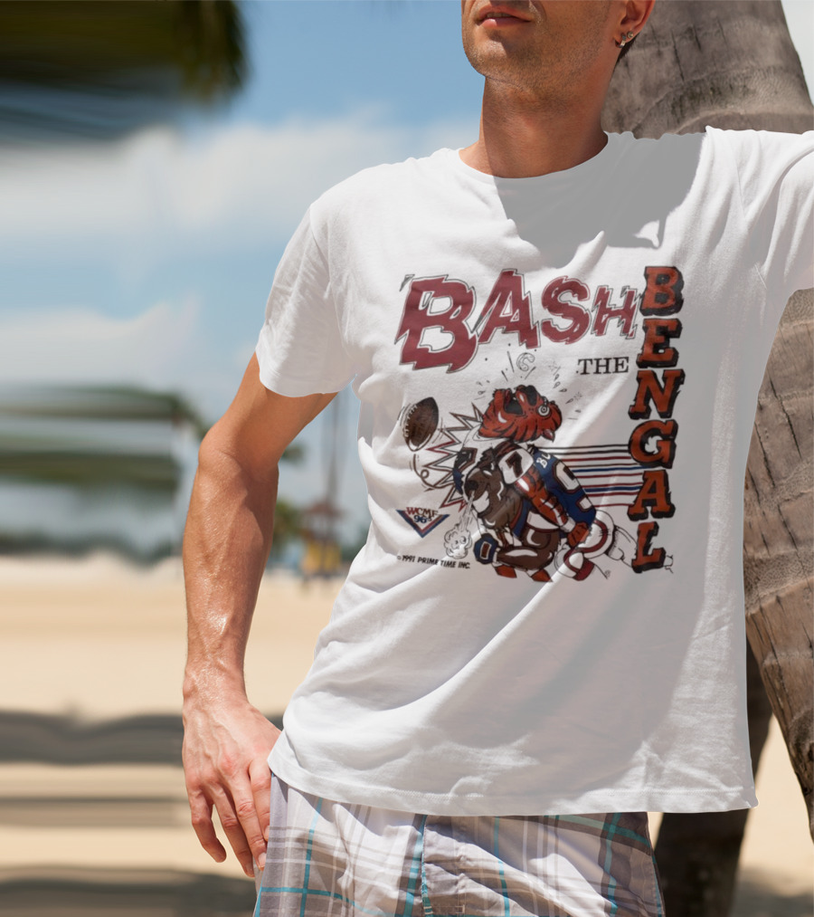 Bash The Bengal Football Rivalry Action T-Shirt