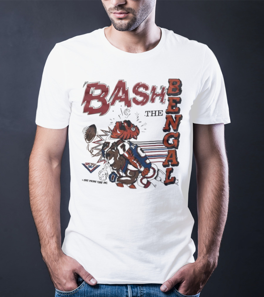 Bash The Bengal Football Rivalry Action T-Shirt