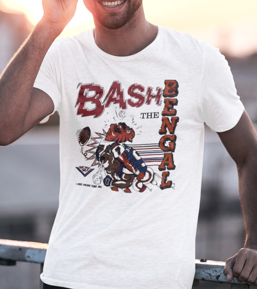 Bash The Bengal Football Rivalry Action T-Shirt