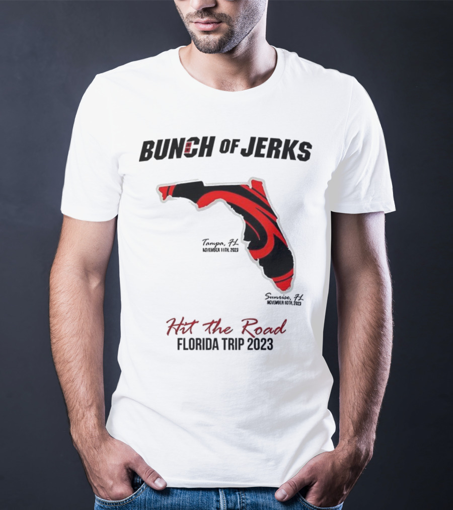 Bunch Of Jerks Hit The Road Florida Trip 2023 State Adventure T-Shirt