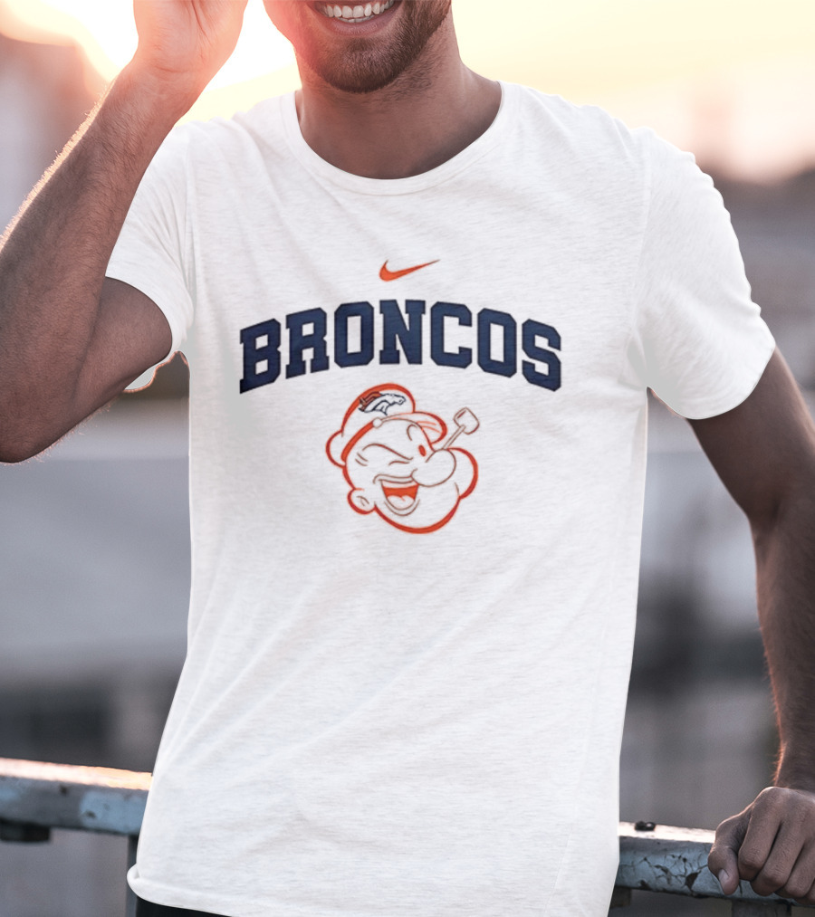 Denver Broncos Popeye I Yam What I Yam Collaboration T-Shirt