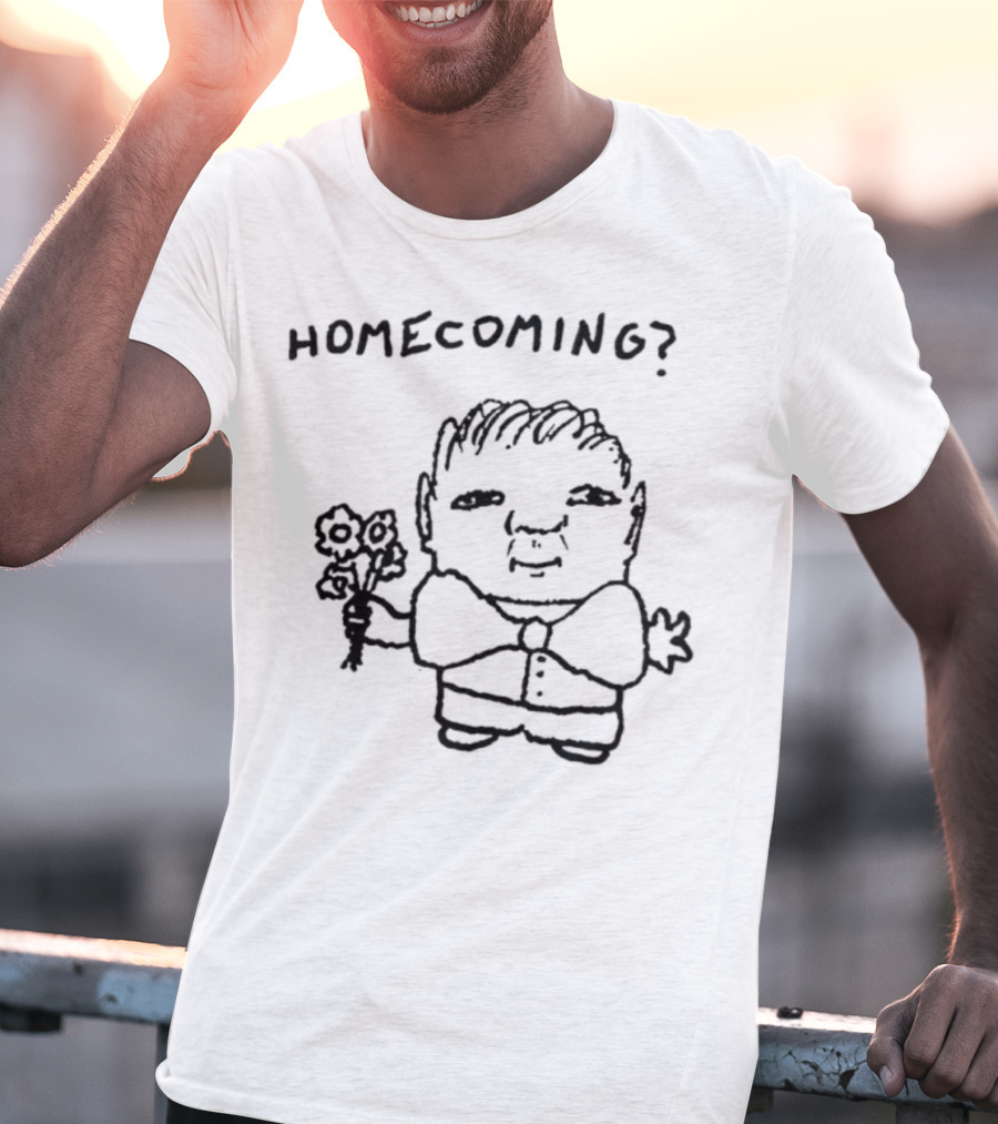 Goobsmooch Homecoming? Cute Doodle Character With Bouquet T-Shirt