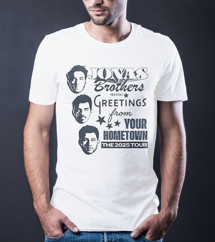 Jonas Brothers Greetings From Your Hometown The 2025 Tour T-Shirt