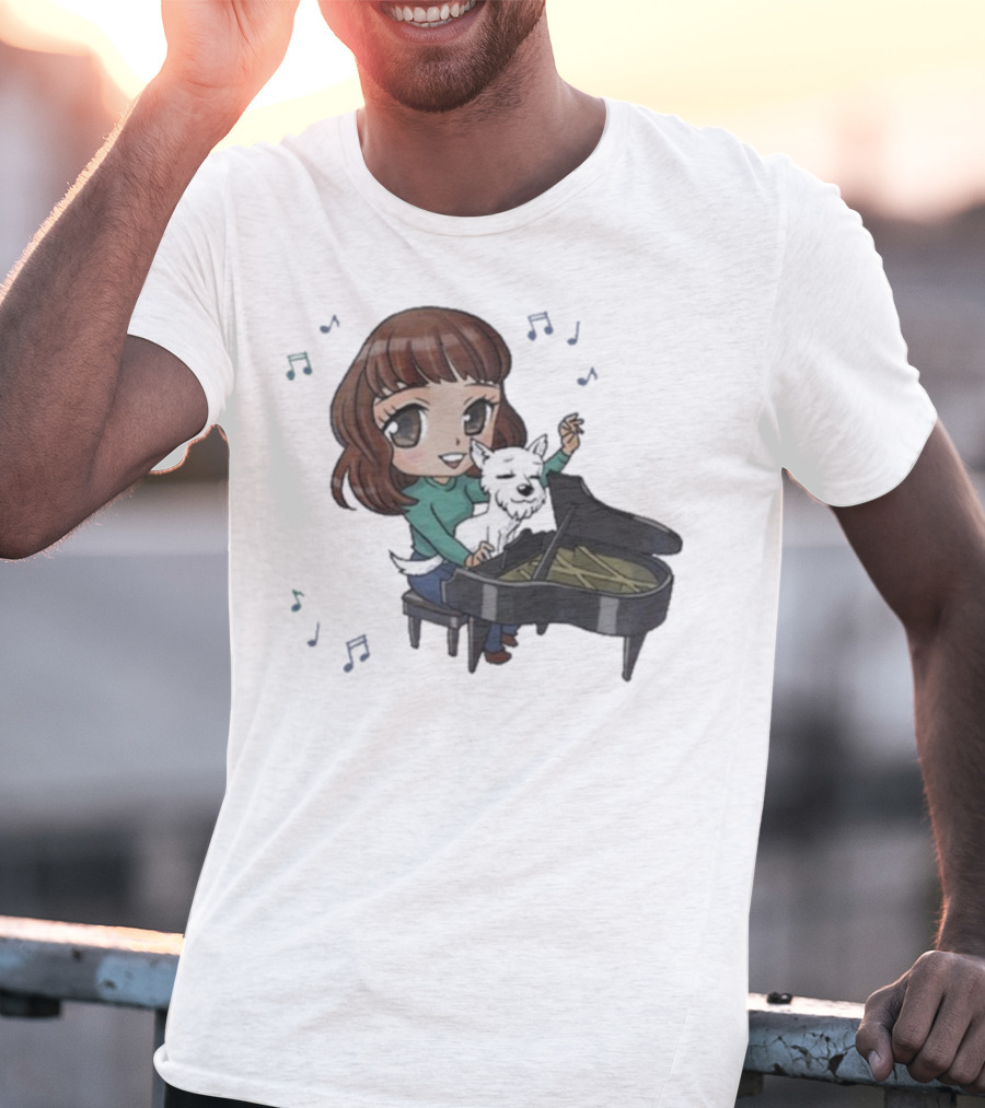 Mark Crilley Kara And Bradford Piano Playing Melody T-Shirt