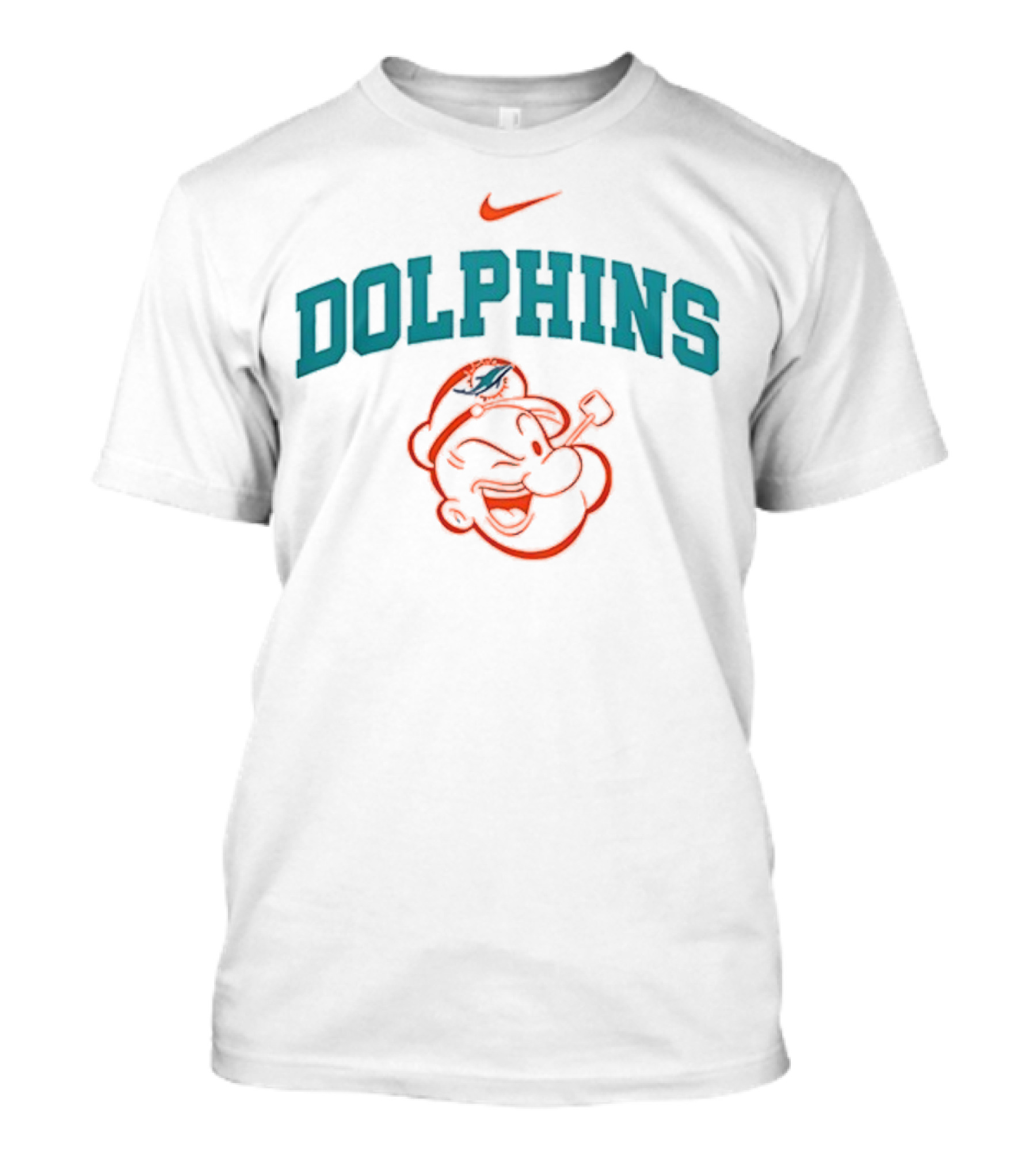 Miami Dolphins Nike X Popeye I Yam What I Yam T-Shirt