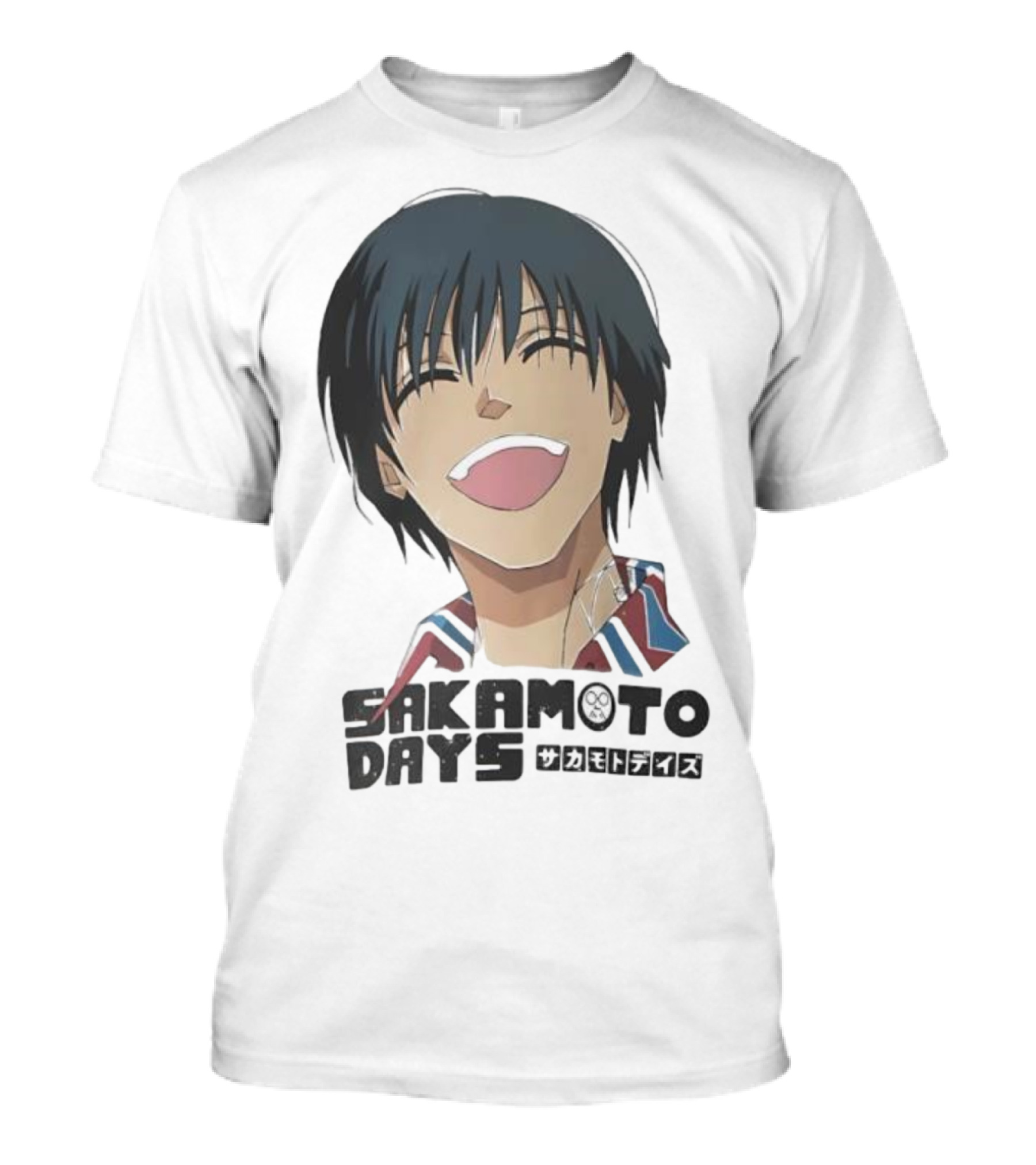 Sakamoto Days Yoichi Nagumo Anime Series Character Laughing Expression T-Shirt