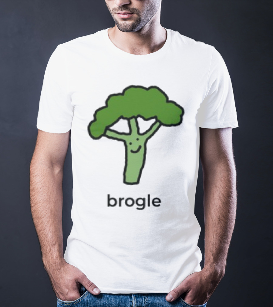 Dalesbits Brogle Happy Broccoli Pun T-Shirt