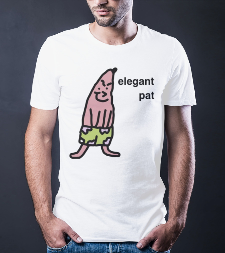 Elegant Pat Character Green Shorts Pose T-Shirt