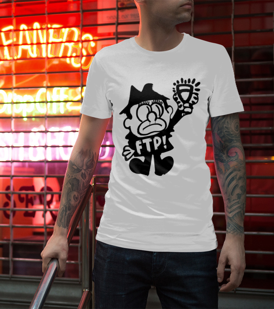 Ftp Slawn Character Holding Light Bulb T-Shirt