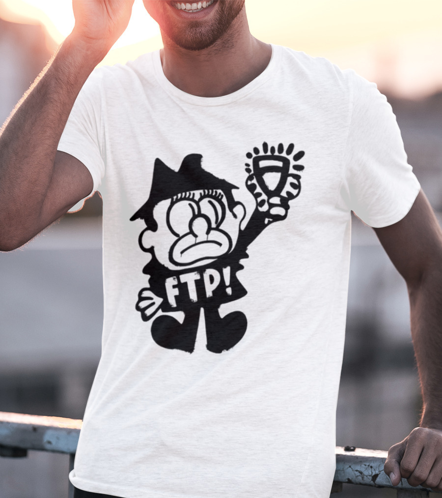 Ftp Slawn Character Holding Light Bulb T-Shirt