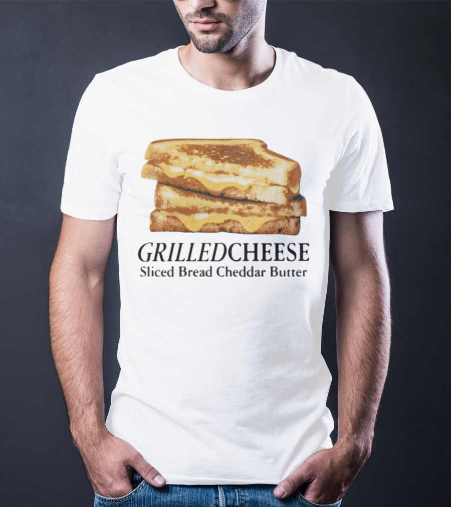 Grilled Cheese Sliced Bread Cheddar Butter Stack T-Shirt