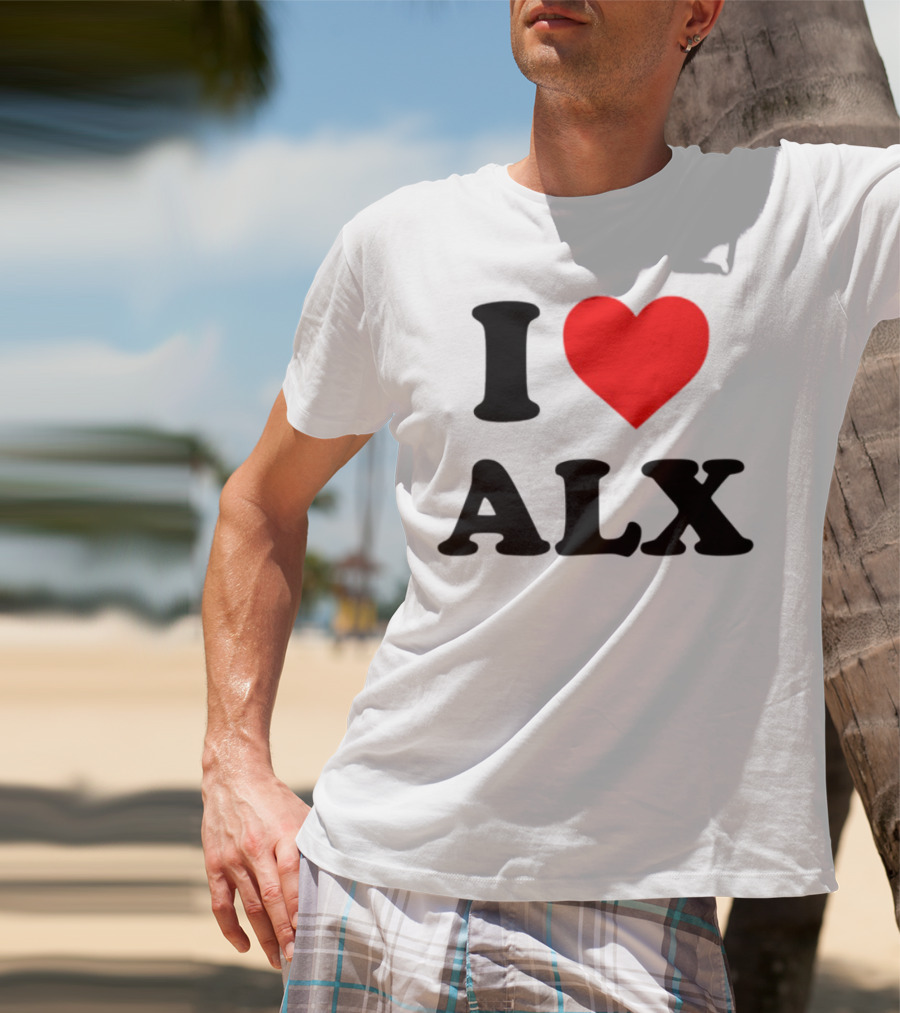 I Love ALX Red Heart Emblem T-Shirt