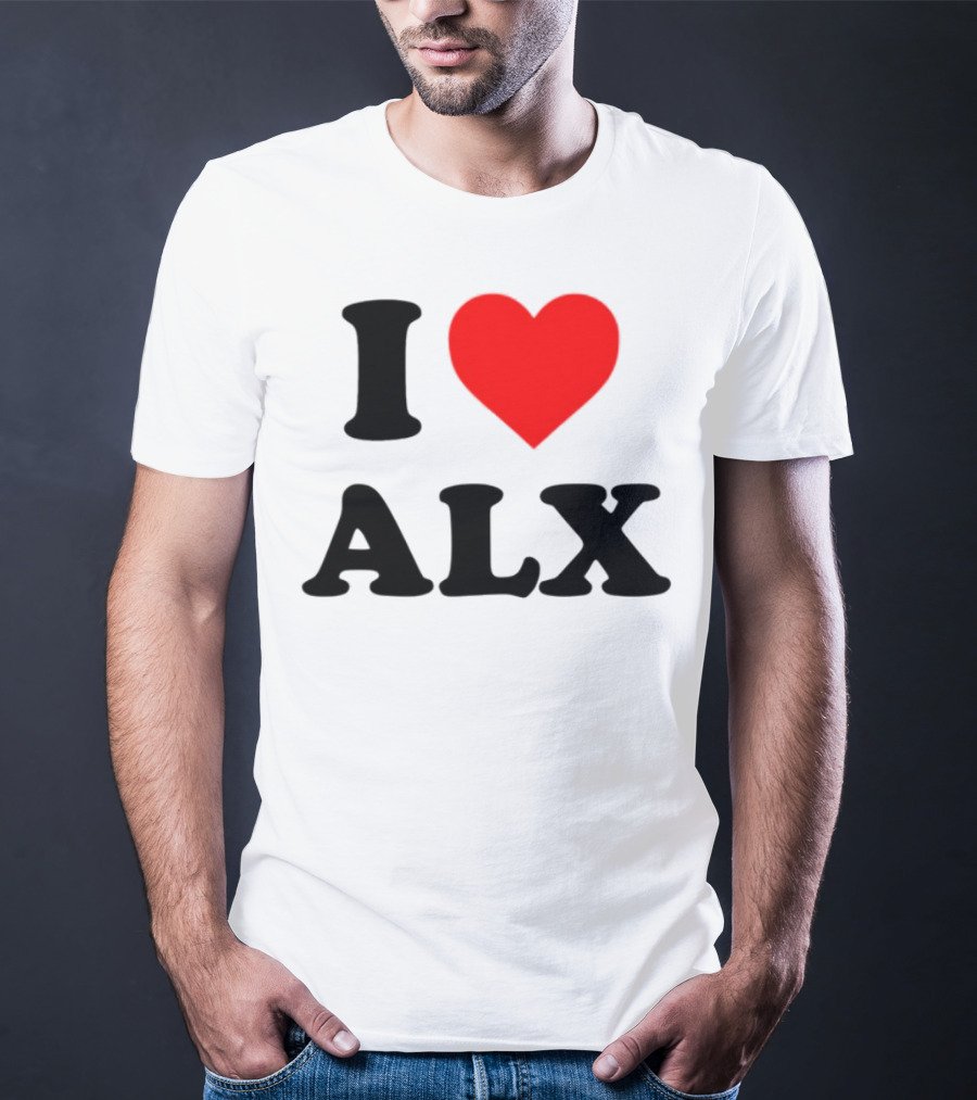 I Love ALX Red Heart Emblem T-Shirt