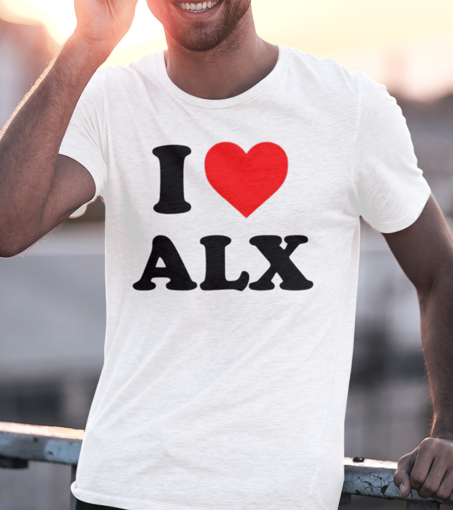 I Love ALX Red Heart Emblem T-Shirt