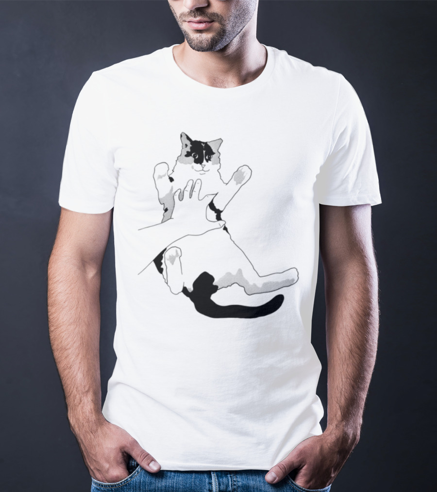 MK Belly Rub Cat Paws Cute Playful Kitten T-Shirt