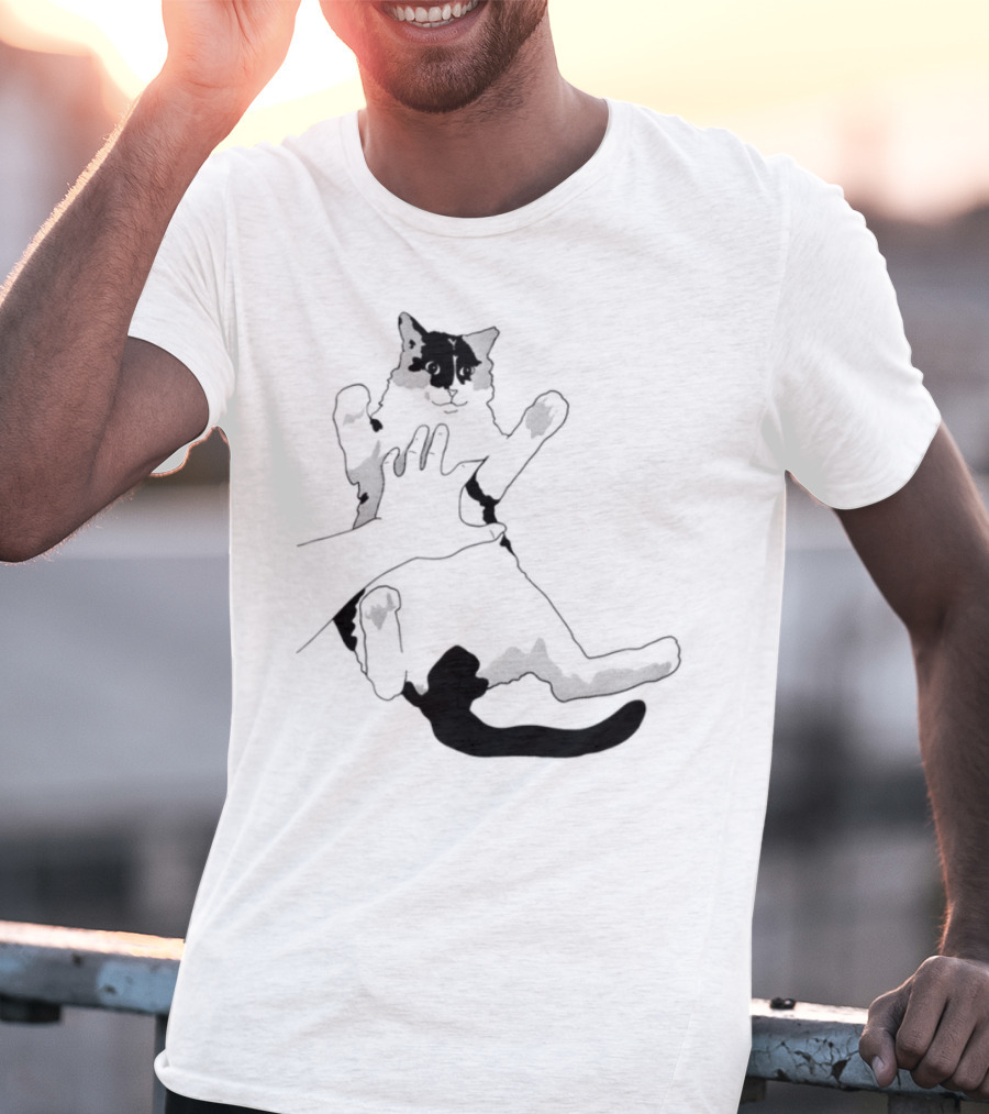 MK Belly Rub Cat Paws Cute Playful Kitten T-Shirt