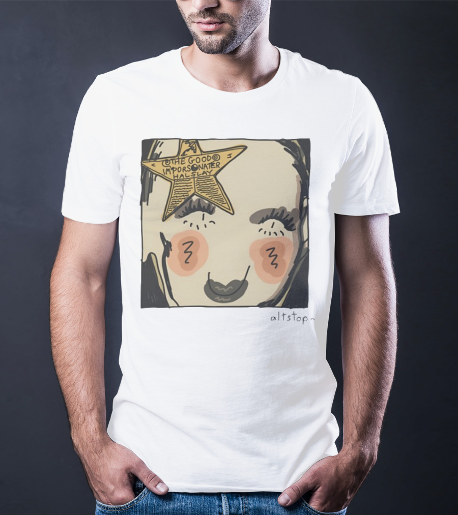 The Good Impersonator Halsey Altstop Star Face Sketch T-Shirt