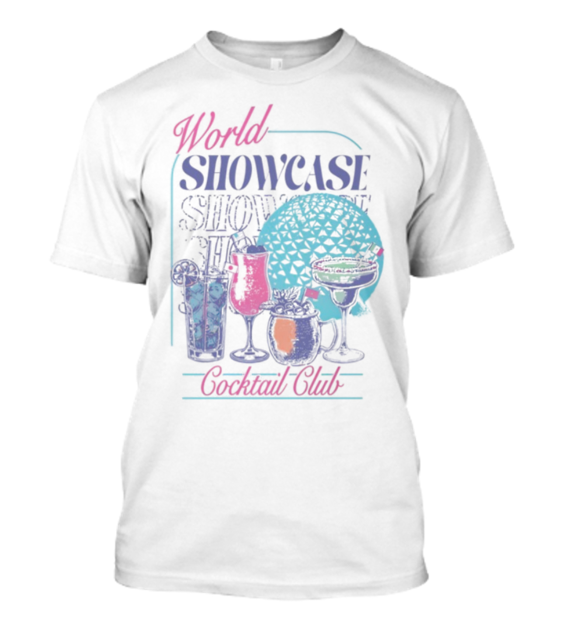 World Showcase Cocktail Club The Lost Bros T-Shirt