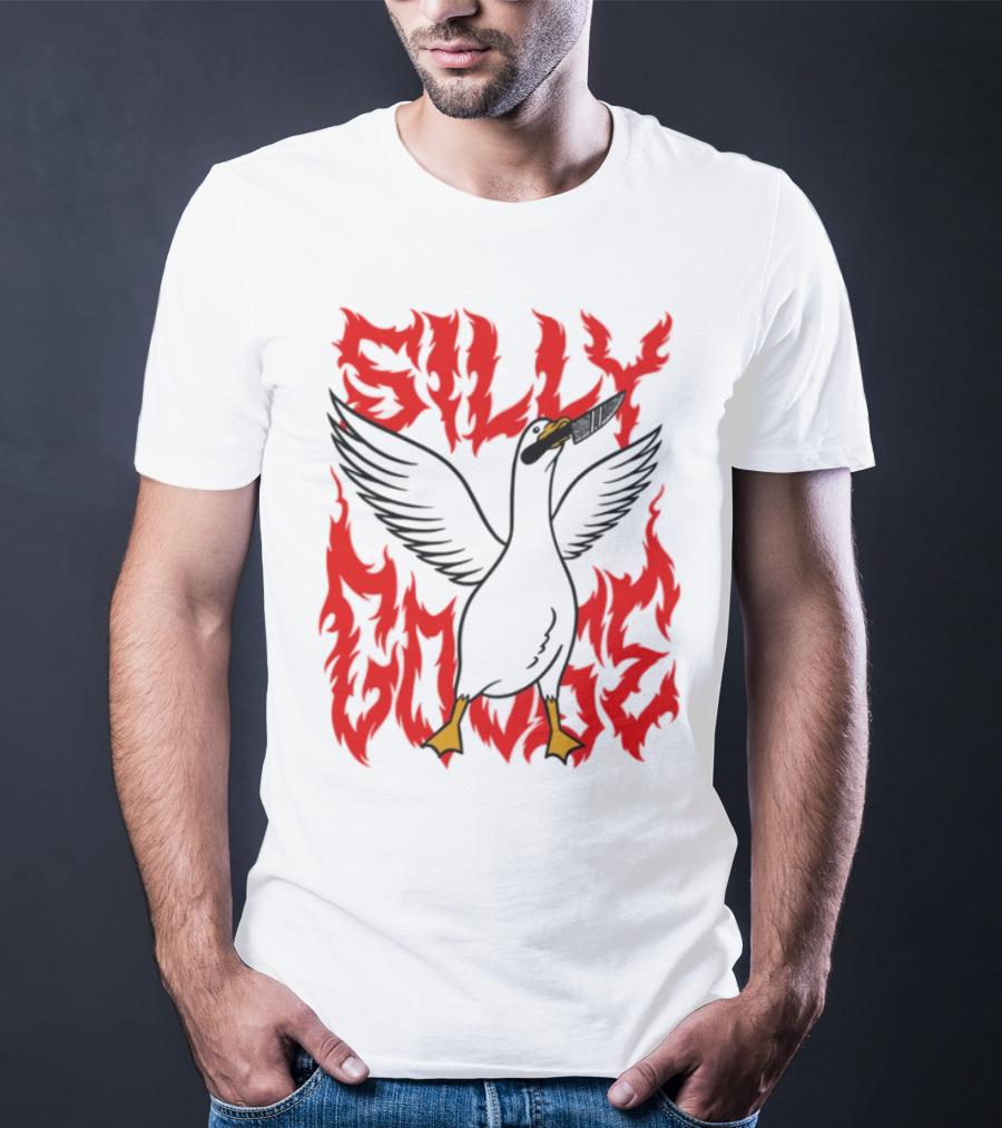Silly Goose Tragic Girls Flame Style T-Shirt