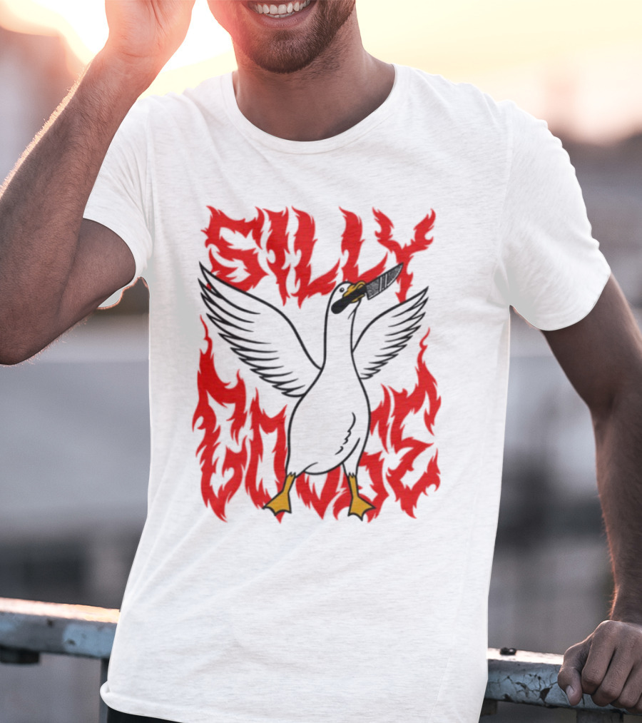Silly Goose Tragic Girls Flame Style T-Shirt