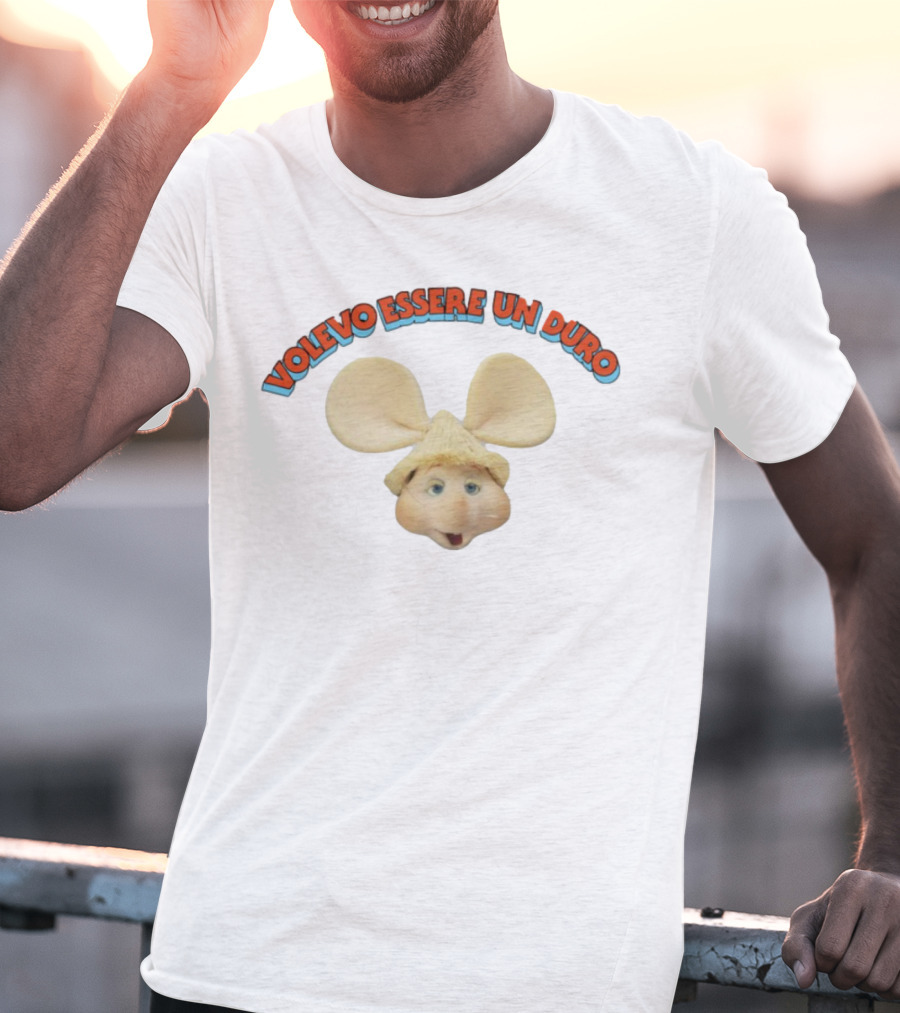 Volevo Essere Un Duro Topo Gigio Character Ears Hat T-Shirt