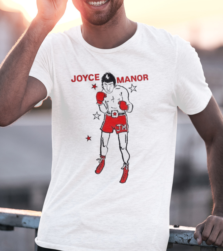 Joyce Manor JM Boxer With Red Gloves And Stars T-Shirt