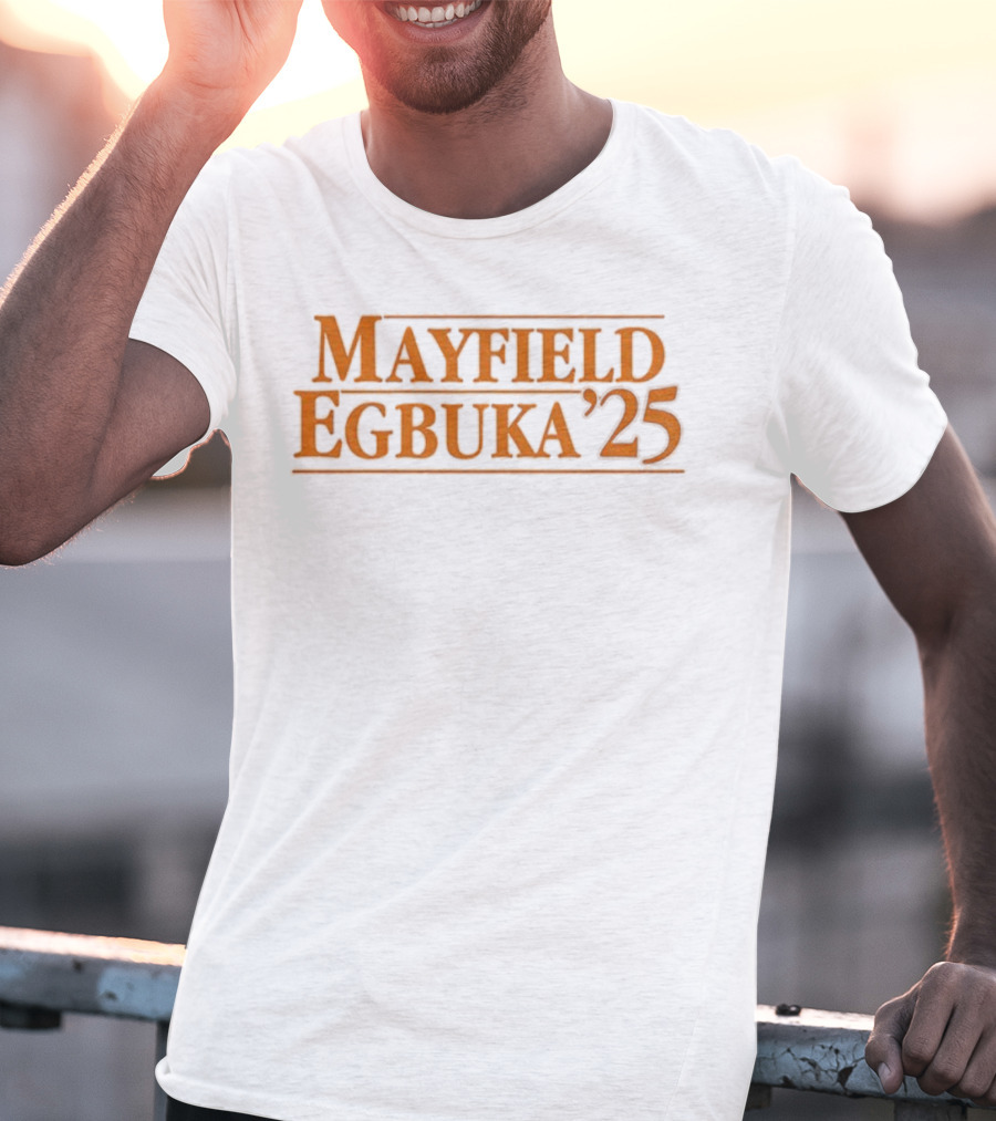 Mayfield Egbuka ’25 Baker Mayfield Emeka Egbuka Tampa Bay Buccaneers NFL 2025 T-Shirt