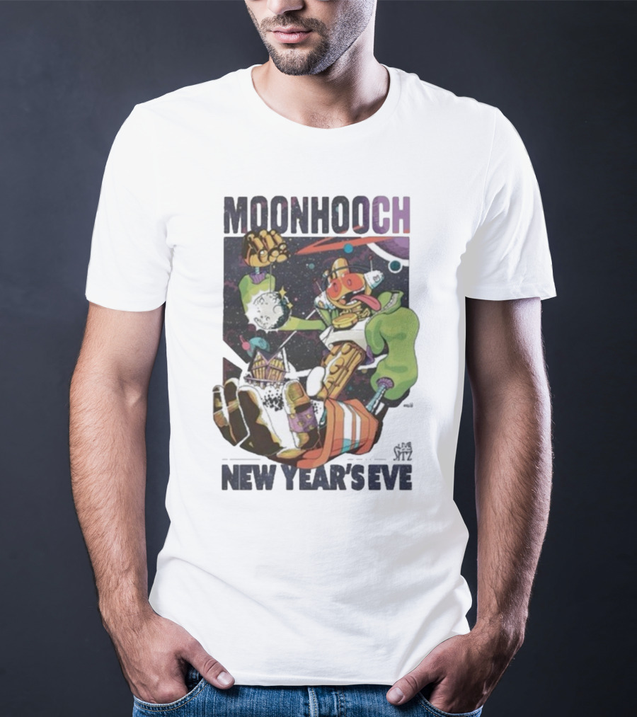 Moon Hooch New Year’s Eve 2025 Space Robot Adventure At The Sitz T-Shirt